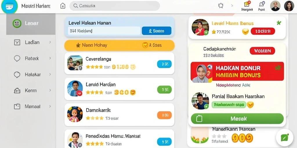 Tampilan antarmuka yang menarik dan intuitif.