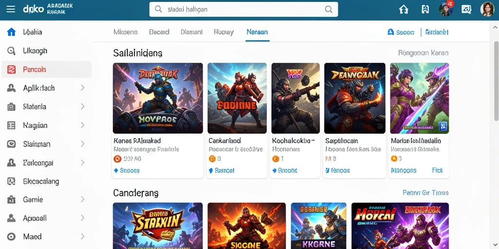 Tampilan beranda yang menarik dan informatif.